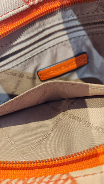 Michael Kors Orange Mirella Logo Purse
