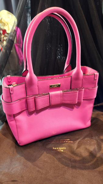 Kate Spade Hot Pink Double Bow Purse