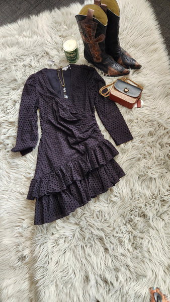 Rhode Black Eyelet Dress