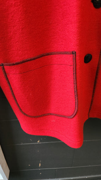 be Red Merino Wool Coat