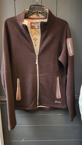 Sherpa Adventure Wool Blend Zip Front Jacket