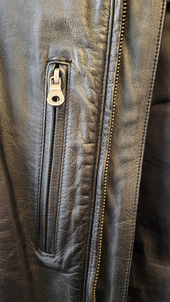 Harley Davidson Black Leather Motorcycle Jacket