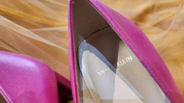Anne Klein Metallic Pink Heels