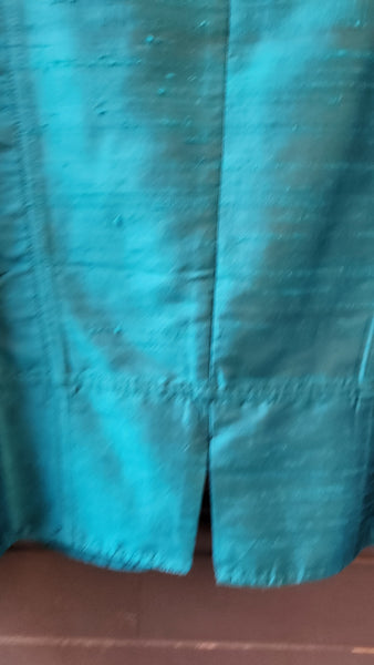 Chicos Raw Silk Blazer