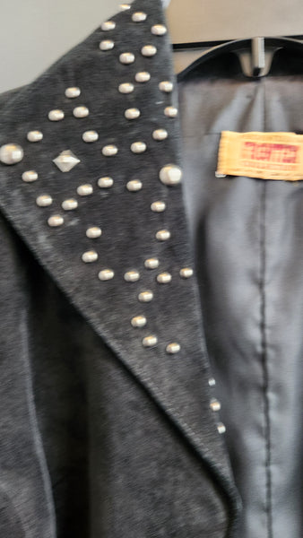 Frontier Collection Black Suede and Studded Jacket