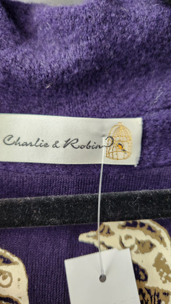 Charlie and Robin Single Button Sweater