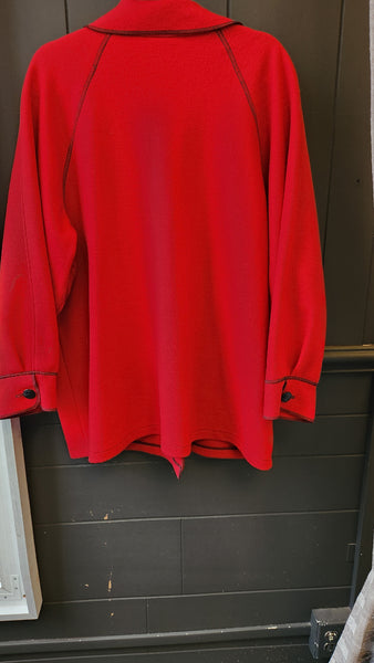 be Red Merino Wool Coat