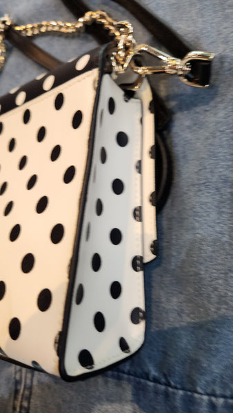 Kate Spade Black and White Polka Dot Cross Body Purse