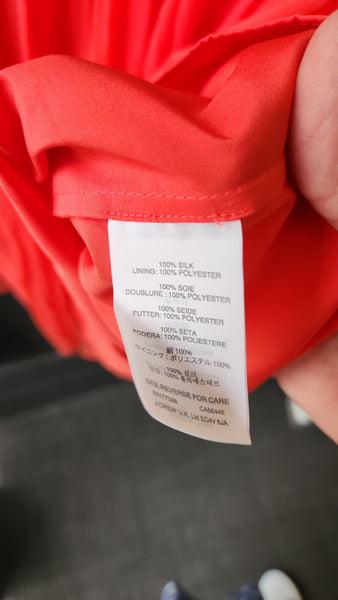 J Crew Coral Faux Wrap Dress