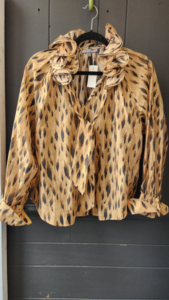 Wit and Wisdom Leopard Print Top