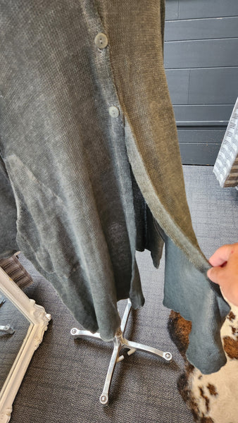 Grizas Linen and Cotton Hoodie Cardigan