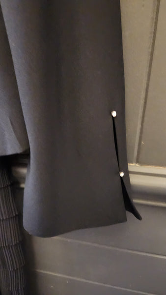 Daymor Couture 2 Piece Black Jacket and Evening Gown