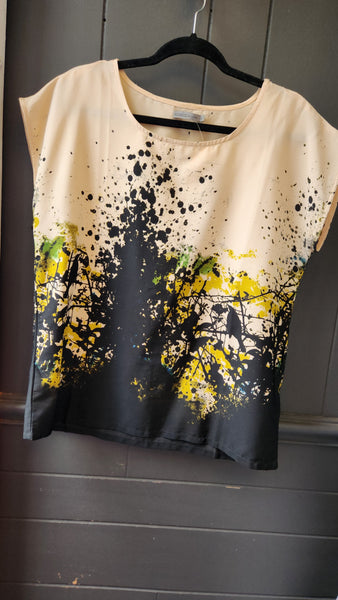 Soaked in Luxury Cap Abstract Top