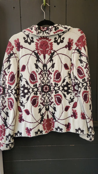 Nic & Zoe Floral Wool Blend Sweater
