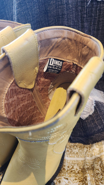 Dingo Yellow Leather Boots