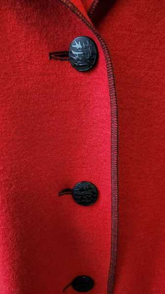 be Red Merino Wool Coat