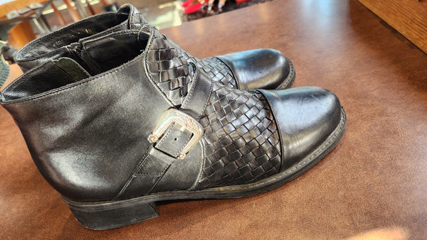 Brighton Black Leather Boots