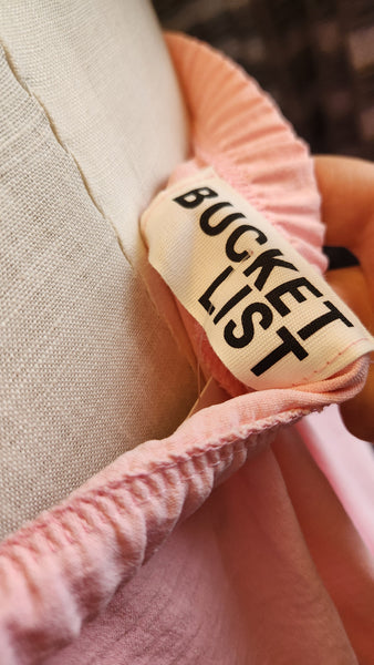 Bucketlist Strapless Pink Jumpsuit