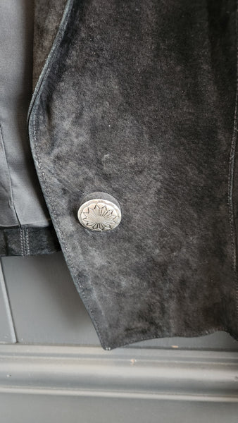 Frontier Collection Black Suede and Studded Jacket