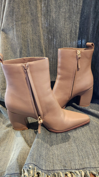 Reiss Tawny Tan Ankle High Boots