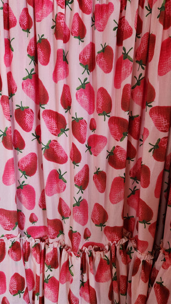 Eva Franco Tatum Skirt Strawberry Fields Midi Skirt