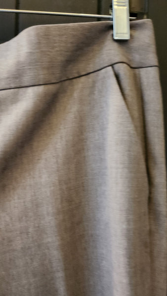 Classiques Entier Gray wool flat front pants