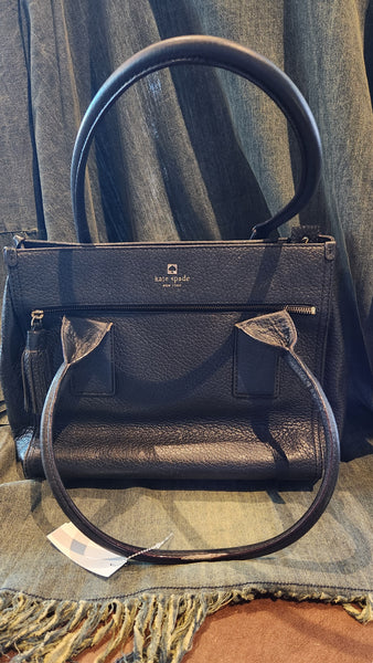 Kate Spade Black Leather Satchel
