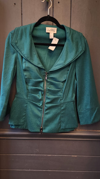 Jospeh Ribkoff Ruched Front Green Blazer