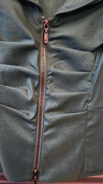 Jospeh Ribkoff Ruched Front Green Blazer