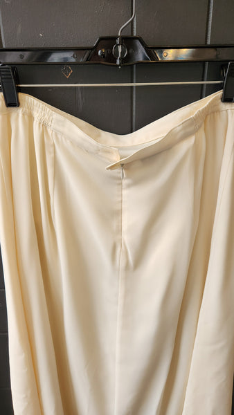 Cartise 2 Piece Ivory Top/Blazer and Long Ivory Skirt