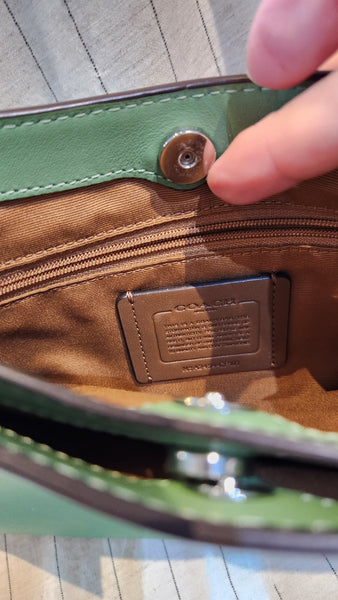 Coach Penelope Bag in Light Green Leather