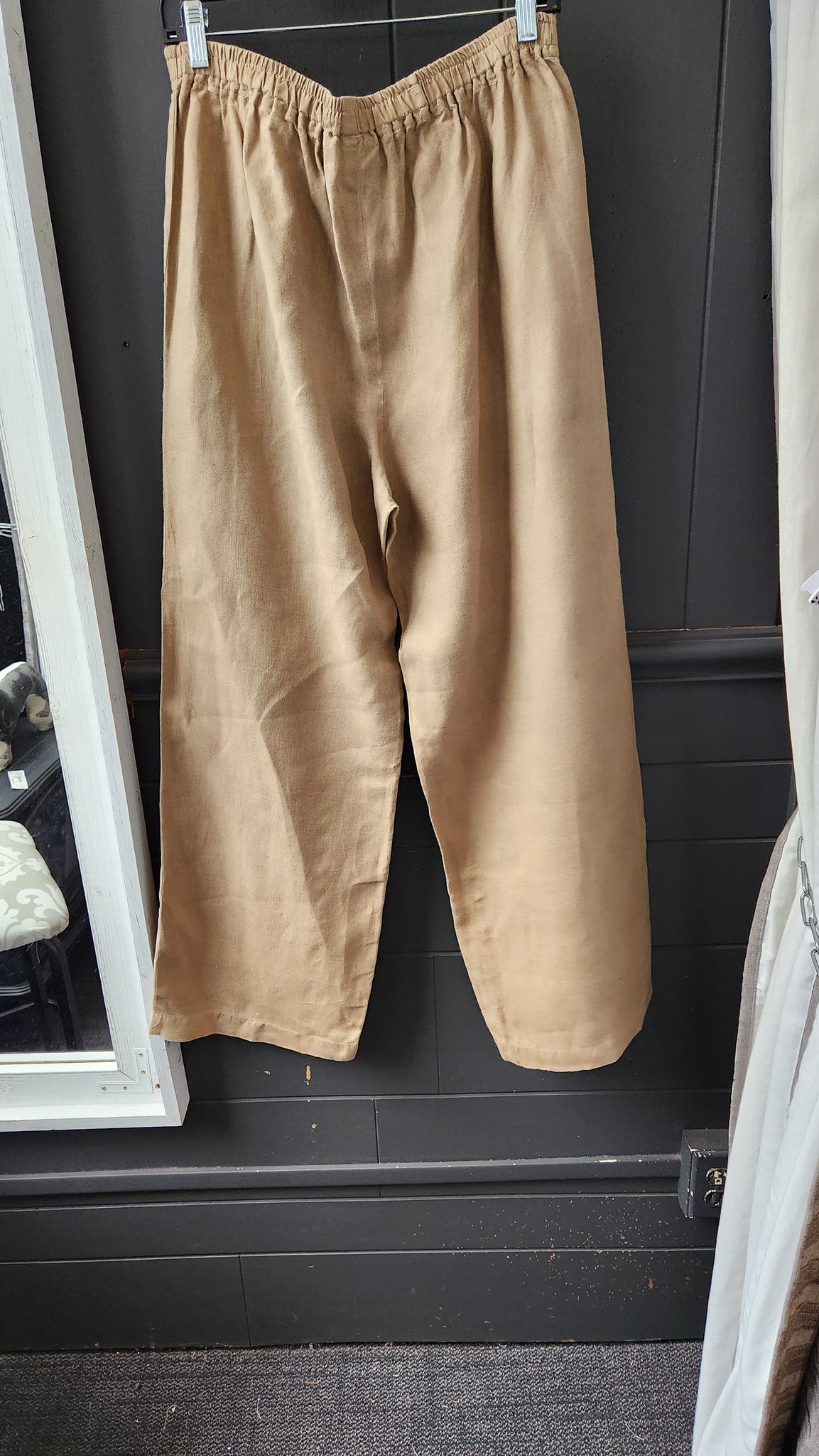 Eskandar Tan Linen Pants