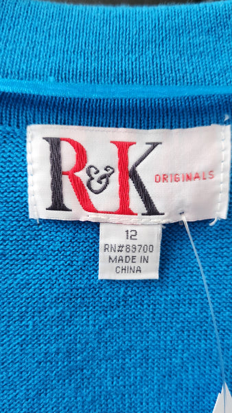 R&K 2 Piece Dress with Shrug Cardigan