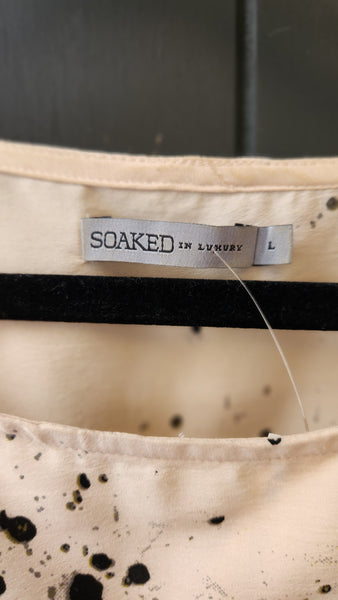 Soaked in Luxury Cap Abstract Top