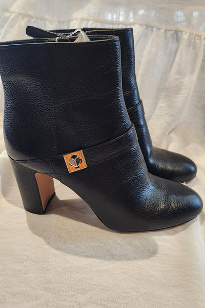 Kate Spade New York Thatcher Black Leather Bootie