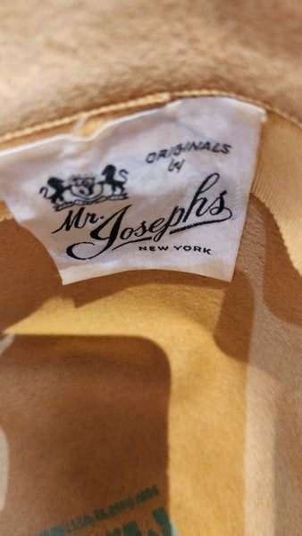 Mr. Joseph Vintage Gold furry Hat