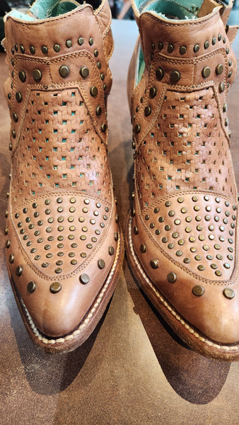 Corral Light Brown Leather Shoes