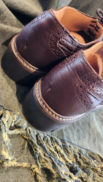 Celtic and Co. Dark Brown Leather Women's Oxford Shoes
