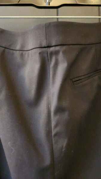 Lafayette 148 Black Wool Flat Front Pants