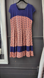 Effie's Heart Short Sleeve Navy and Red Sailor Dress