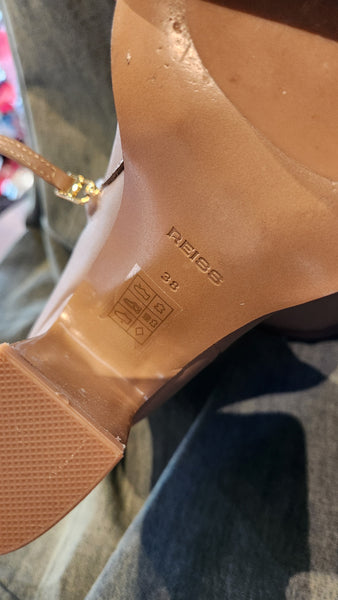 Reiss Tawny Tan Ankle High Boots