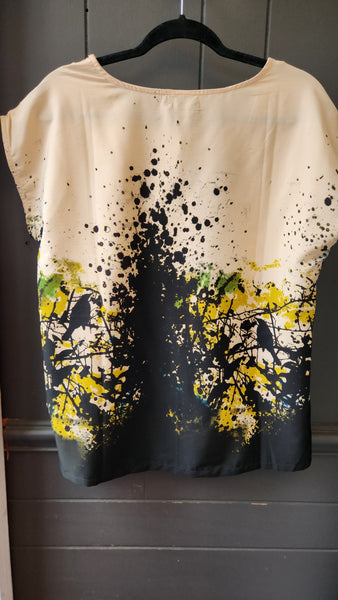 Soaked in Luxury Cap Abstract Top