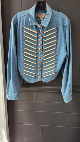Double D Ranch Wear Vintage Jacket w/ Bone Beads