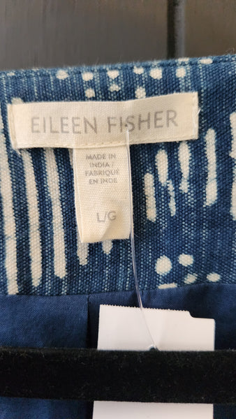 Eileen Fisher Batik Print Blazer