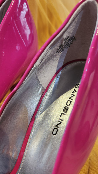 Bandolino Hot Pink Patent Leather Heels