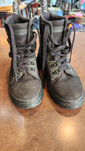 Dr. Marten Black Canvas Boots