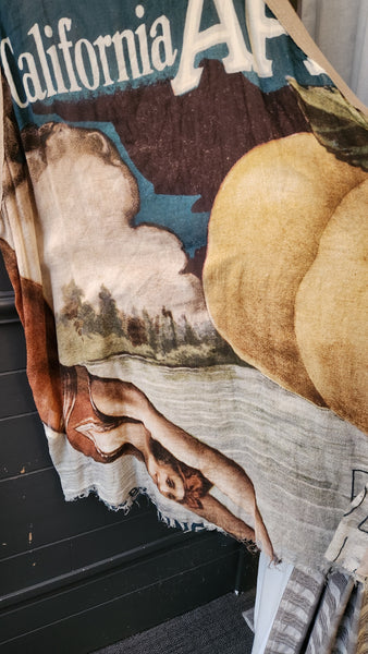 Rundholz Sleeveless Dress w/Vintage Cali Ad Graphics