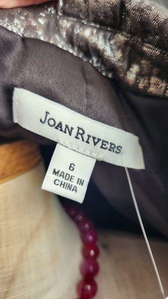 Joan Rivers Metallic Silver Blazer