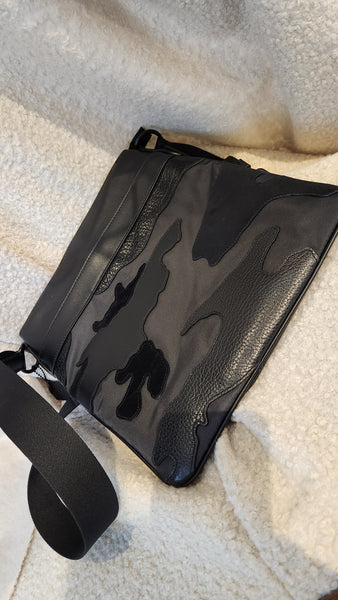 Coach Charles Crossbody Leather and Canvas Purse