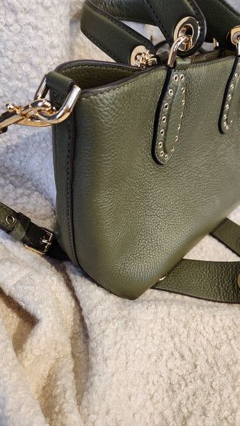Michael Kors Olive Green Leather Purse